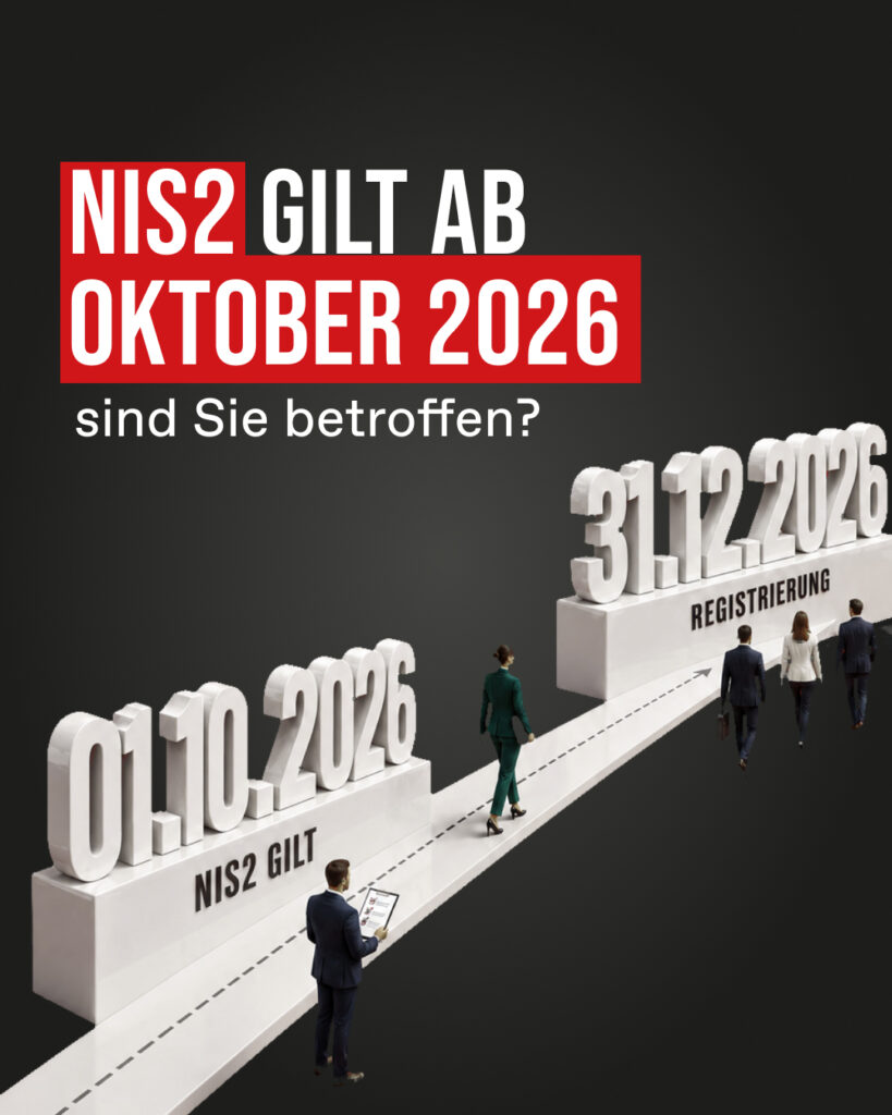 NIS2 gilt ab Oktober 2026 – Zeitstrahl mit Registrierungsfristen